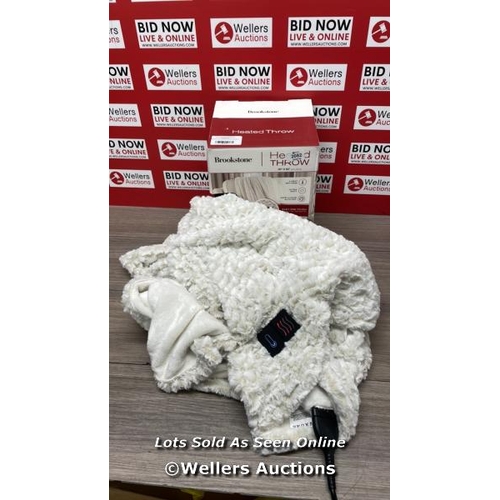 2082 - BROOKSTONE HEATED THROW (50