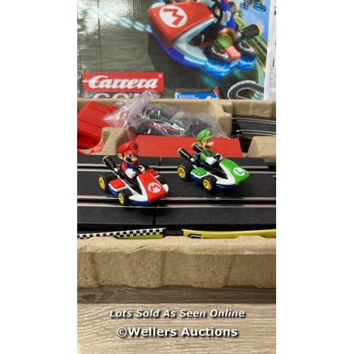 2091 - CARRERA GO!!! MARIO KART RACETRACK / MINIMAL SIGNS OF USE, BOTH CARS PRESENT / A17