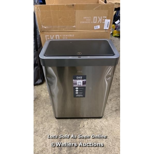 2110 - EKO MIRAGE X-SENSOR 20+20L STAINLESS STEEL SENSOR BIN / MINIMAL SIGNS PF USE / A15