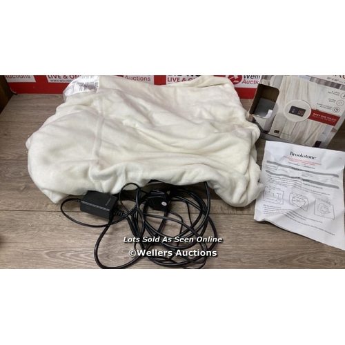 2112 - BROOKSTONE HEATED THROW (50