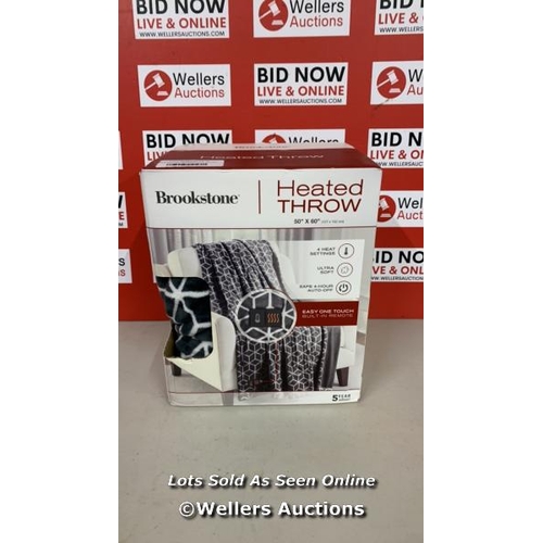 2113 - BROOKSTONE HEATED THROW (50