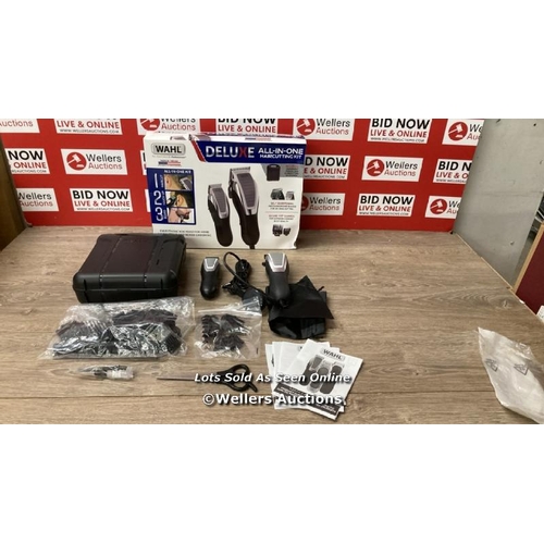 2118 - WAHL DELUXE COMBI HAIR CLIPPER KIT / MINIMAL SIGNS OF USE, POWERS UP, NOT FULLY TESTED / A18