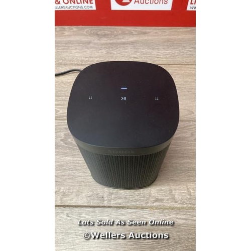 2135 - SONOS ONE SL SPEAKER - BLACK / POWERS UP, SIGNS OG USE, UNTESTED  / A18