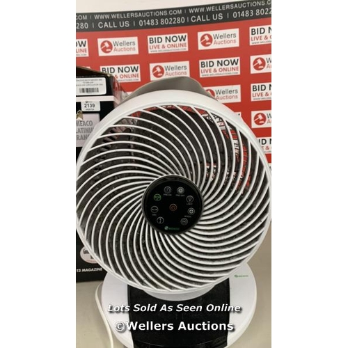 2139 - MEACO AIR CIRCULATOR FAN / POWERS UP, SIGNS OF USE  / A12