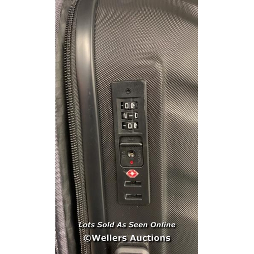 2235 - ROCK BYRON 3 PIECE HARDSIDE LUGGAGE SET / ALL CASES IN GOOD CONDITION, MIDDLE CASE IS LOCKED, OTHER ... 