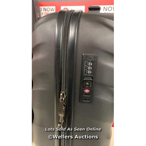 2235 - ROCK BYRON 3 PIECE HARDSIDE LUGGAGE SET / ALL CASES IN GOOD CONDITION, MIDDLE CASE IS LOCKED, OTHER ... 