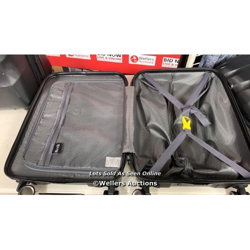 2235 - ROCK BYRON 3 PIECE HARDSIDE LUGGAGE SET / ALL CASES IN GOOD CONDITION, MIDDLE CASE IS LOCKED, OTHER ... 