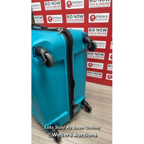 2236 - AMERICAN TOURISTER JETDRIVER LARGE 4 WHEEL SPINNER CASE / SIGNS OF USE, BROKEN ZIPPER  / A35