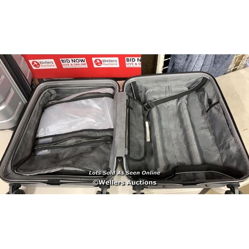 2239 - SAMSONITE TECH 3 2PC HARDSIDE LUGGAGE SET / BIG CASE DAMAGED, SMALL CASE OK  / A48