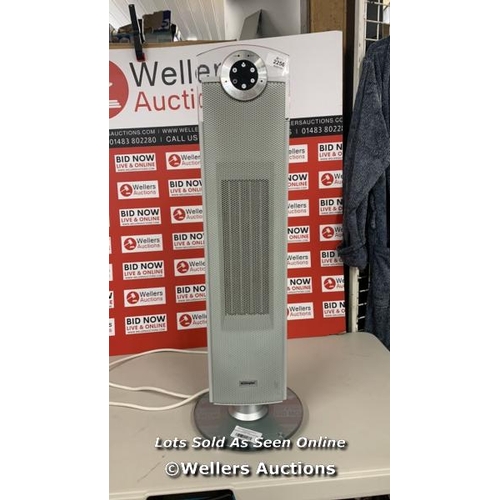 2256 - DIMPLEX CERAMIC TOWER HEATER /  NO POWER, SIGNS OF USE  / E43