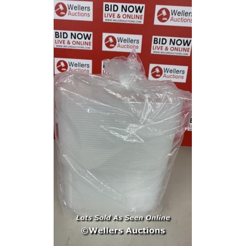 2261 - CAFE EXPRESS 38OZ PLASTIC CONTAINERS AND LIDS 30 PACK / NEW / A3