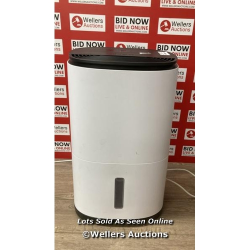 2328 - MEACODRY ARETE� ONE 18L DEHUMIDIFIER & AIR PURIFIER, 70M� / POWERS UP, SIGNS OF USE, PAINT DAMAGE / ... 