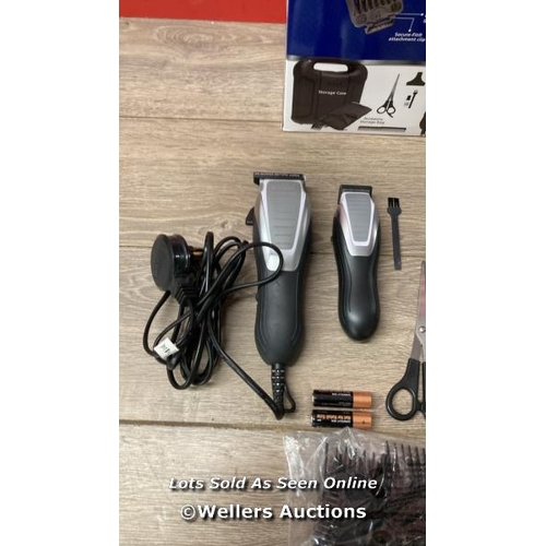 2352 - WAHL DELUXE COMBI HAIR CLIPPER KIT / SIGNS OF USE, COMPLETE, POWERS UP / E32