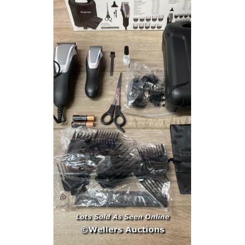 2352 - WAHL DELUXE COMBI HAIR CLIPPER KIT / SIGNS OF USE, COMPLETE, POWERS UP / E32