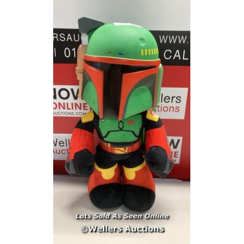 3031 - 2X STAR WARS TOYS INCLUDING BOBA FETT PLUSH DOLL AND HASBRO BLACK SERIES / AS FOUND  / G78