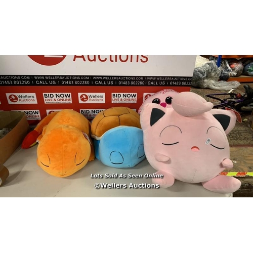 3054 - 4X ASSORTED PLUSH TOYS  / G74