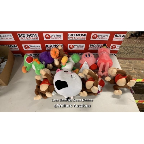 3057 - 8X ASSORTED PLUSH TOYS  / G73