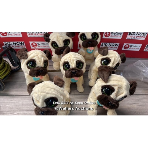 3058 - 6X HASBRO FURR REAL FRIEND MY JUMPING PUG PET / G74