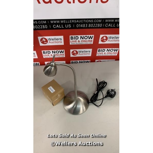 3146 - JOHN LEWIS ANYDAY CONTACT TOUCH DESK LAMP, CHROME / UNTESTED/ SIGNS OF USE  / G48