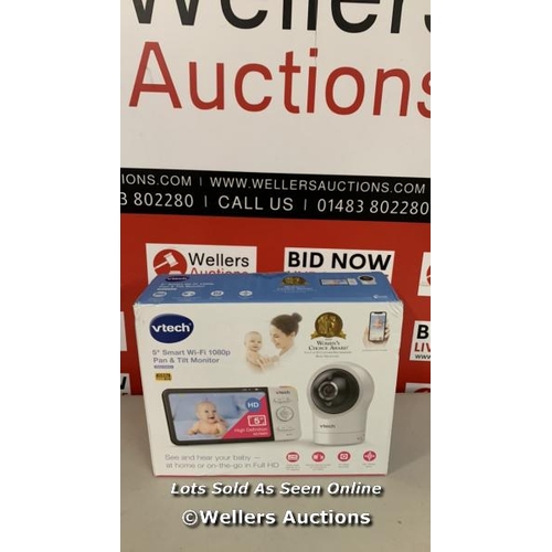 3168 - VTECH RM5764HD 5INCH SMART WI-FI 1080P VIDEO BABY MONITOR / NO POWER, SIGNS OF USE / G45