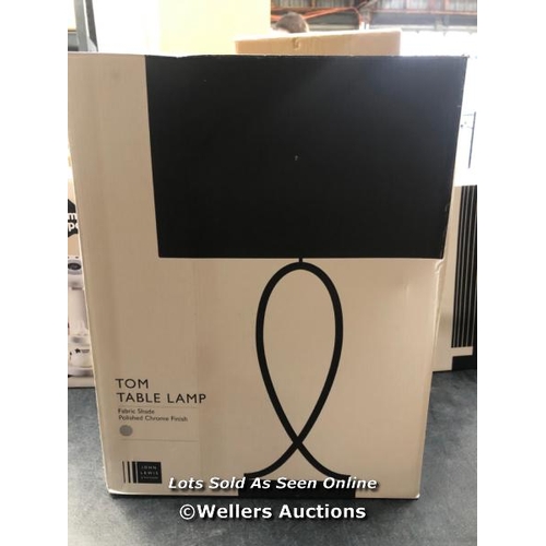 3218 - JOHN LEWIS NEW TOM TABLE TOUCH LAMP, CHROME / UNTESTED / MINIMAL SIGNS OF USE  / H10