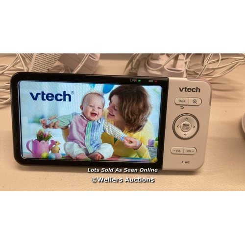 3237 - VTECH RM5754HD 5INCH SMART WI-FI 1080P VIDEO BABY MONITOR / POWERS UP / SIGNS OF USE / H2