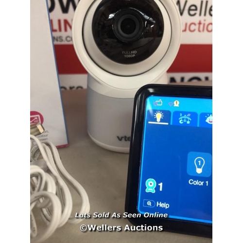 3265 - VTECH RM5754HD 5INCH SMART WI-FI 1080P VIDEO BABY MONITOR / POWERS UP, NOT FULLY TESTED, MINIMAL IF ... 