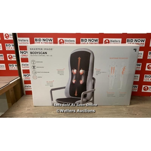 6395 - SHARPER IMAGE BODYSCAN MASSAGER CHAIR / POWERS UP / MINIMAL SIGNS OF USE / E82