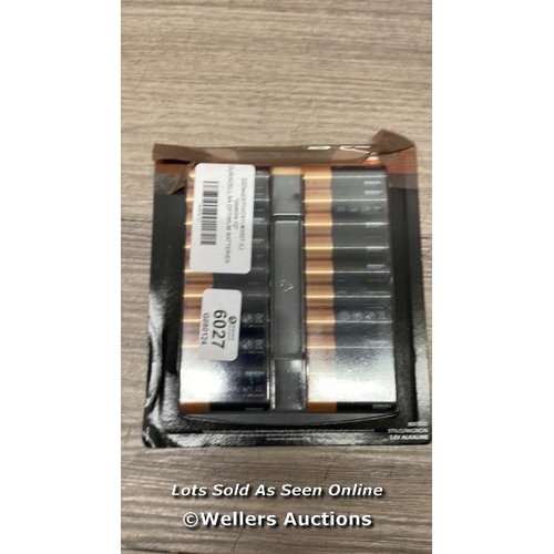 6027 - DURACELL AA OPTIMUM BATTERIES / APPEARS NEW OPEN BOX / B5