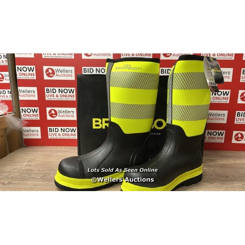 6090 - GENTS NEW & BOXED BRIGHTBOOT SAFTEY BOOT COMPLIANTTO EN ISO 20345: 2011 S5 HRO CI SRA / SOME BOXES M... 