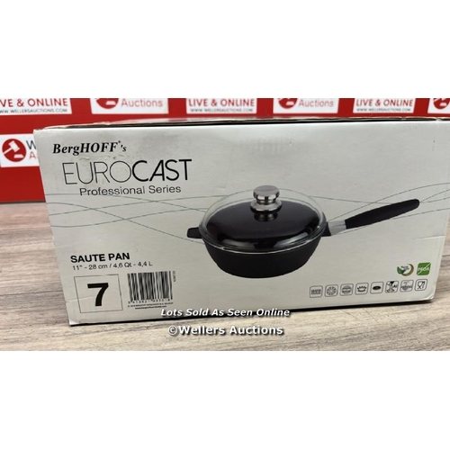 6120 - BERGHOFF EUROCAST SAUTE  28CM PAN / NEW, AND SEALED / B11