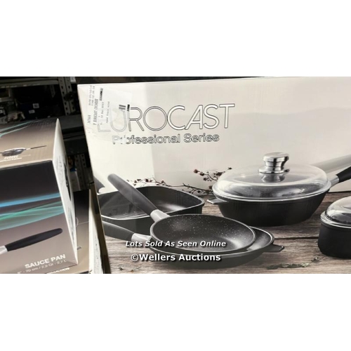 6122 - BERGHOFF EUROCAST DELUXE COOKWARE SET / EACH INDIVIDUAL BOX IS NEW & SEALED / B14