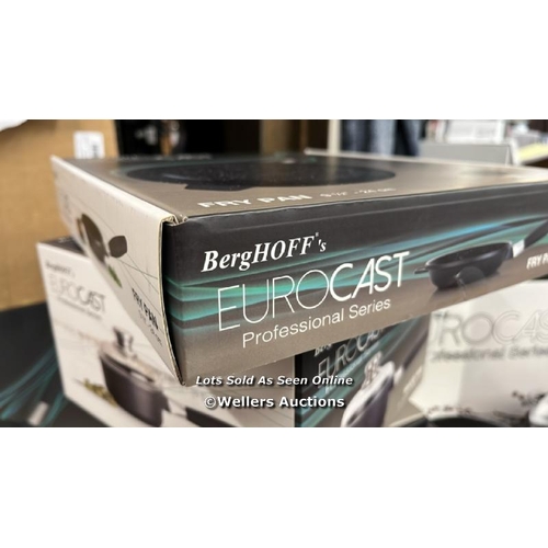 6122 - BERGHOFF EUROCAST DELUXE COOKWARE SET / EACH INDIVIDUAL BOX IS NEW & SEALED / B14