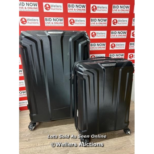 6126 - SAMSONITE ENDURE 2PC. HARDSIDE LUGGAGE SUITCASE SET / SIGNS OF USE / HANDLE ON SMALL CASE DAMAGED(SE... 