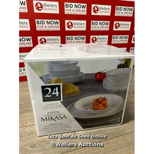 6201 - MIKASA ASPEN PORCELAIN DINNERWARE SET / B16