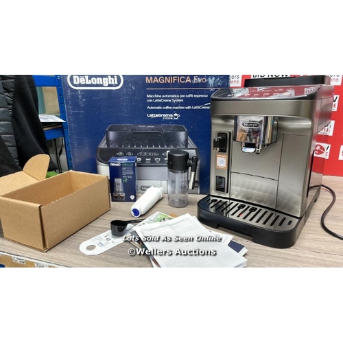 6209 - DE'LONGHI MAGNIFICA EVO BEAN TO CUP COFFEE MACHINE - ECAM290.83.TB / APPEARS NEW, OPEN BOX / POWERS ... 