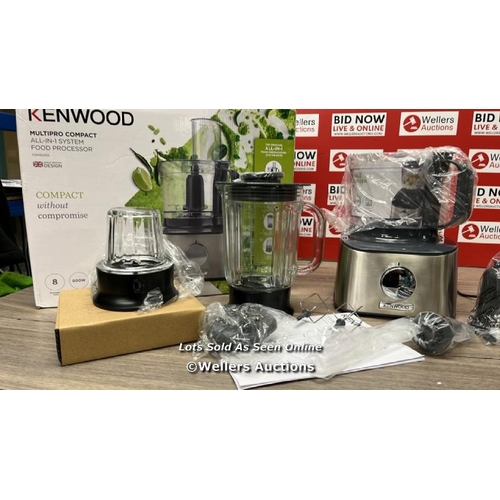 6214 - KENWOOD MULTIPRO COMPACT FOOD PROCESSOR, FDM71.450 / APPEARS NEW, OPEN BOX / LARGE JUG IS MISSING IT... 