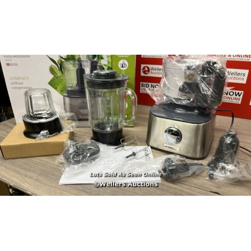 6214 - KENWOOD MULTIPRO COMPACT FOOD PROCESSOR, FDM71.450 / APPEARS NEW, OPEN BOX / LARGE JUG IS MISSING IT... 