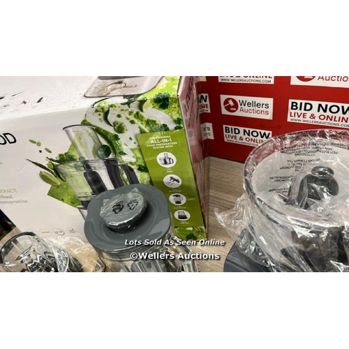 6214 - KENWOOD MULTIPRO COMPACT FOOD PROCESSOR, FDM71.450 / APPEARS NEW, OPEN BOX / LARGE JUG IS MISSING IT... 