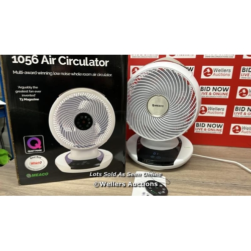 6223 - MEACO AIR CIRCULATOR FAN / MINIMAL, IF ANY SIGNS OF USE / POWERS UP AND APPEARS FUNCTIONAL - FAN SPI... 