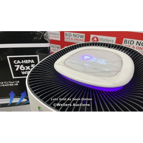 6224 - MEACOCLEAN CA-HEPA 76X5 WIFI AIR PURIFIER, FOR ROOMS 76M� / APPEARS NEW, OPEN BOX / POWERS UP / E63