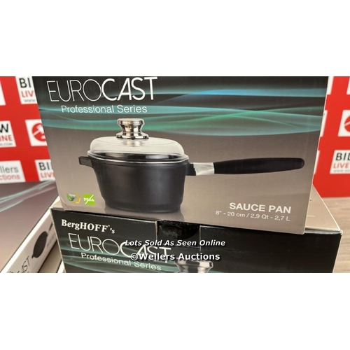 6269 - BERGHOFF EUROCAST DELUXE COOKWARE SET / EACH PAN IS NEW & SEALED / E60