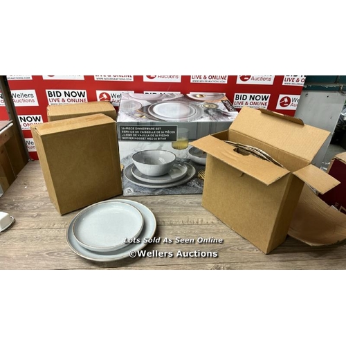 6297 - OVER & BACK STONEWARE DINNERWARE SET / NEW / E61