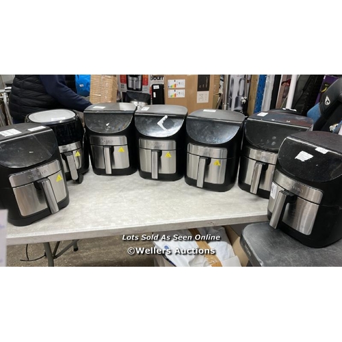 6331 - 7X GOURMIA AIR FRYERS / ALL ARE UNTESTED - SOME MAY WORK, SOME MAY NOT / E66 & E69