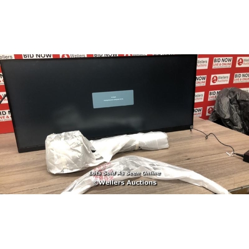 6370 - LG 34 INCH FULL HD 75HZ IPS MONITOR (34WP550-B) / POWERS UP/ APPEARS NEW AND COMPLETE, OPEN BOX / E7... 