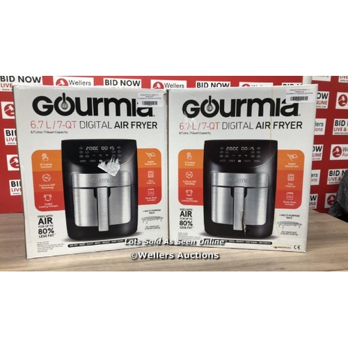 6371 - 2X GOURMIA 6.7L DIGITIAL AIR FRYER / BOXED AND UNTESTED / E77