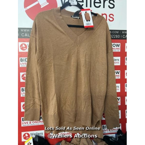 7006 - X15 LADIES NEW MATTY-M V-NECK JUMPERS / MIXED SIZES / SOME MAY BE A LITTLE DAMP, MOST ARE DRY / S2