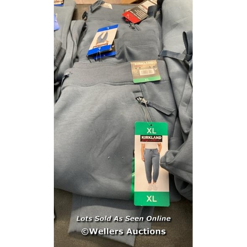 7039 - 13X LADIES NEW KIRKLAND SIGNATURE ACTIVE JOGGERS WITH ZIPED POCKETS / X8 S, X1 M, X3 L, X1 XL / S8