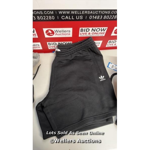 7056 - 13X GENTS NEW ADIDAS ESSENTIALS SHORTS / MIXED SIZES - MOSTLY XXL / S13