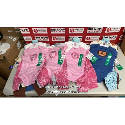 7078 - 12X CHILDRNES NEW PEKKLE 4PC. CLOTHING SETS / 12 & 18M / S18